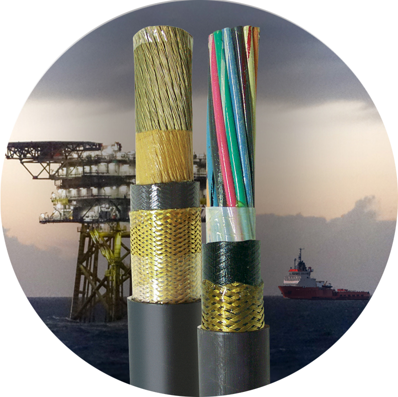 Offshore wind platform LSHF power cables