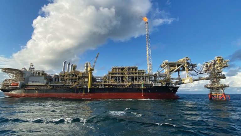 FPSO offshore over water umbilical