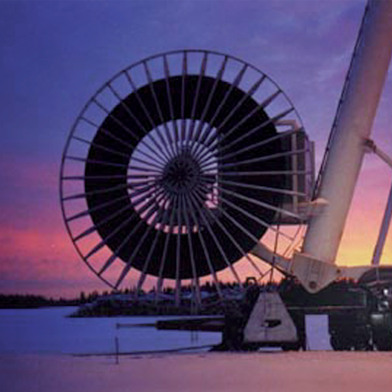 Reeling applkication at sunset