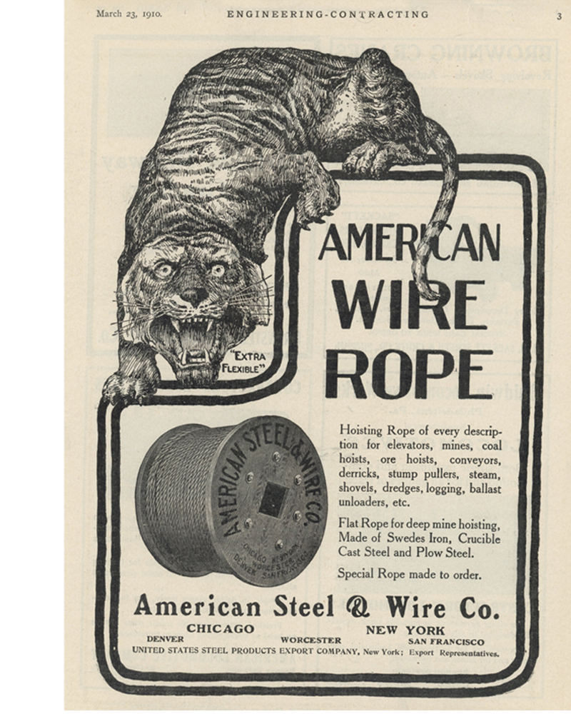 American Wire Rope 1910 Ad